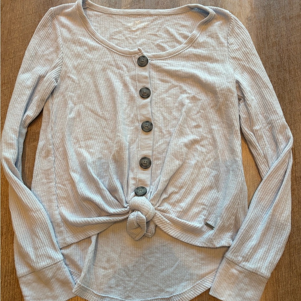 Hollister Light blue Button-Down Shirt. XS